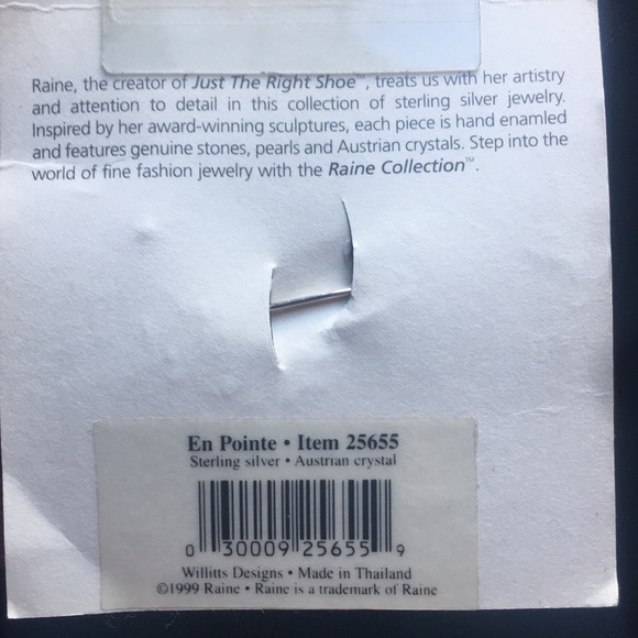 Raine Collection Sterling Silver 1999 En Pointe Ballet Brooch - Picture 2 of 5